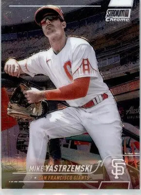 Mike Yastrzemski - 2022 Stadium Club Chrome - #224 - Baseball - Baseball Card Single