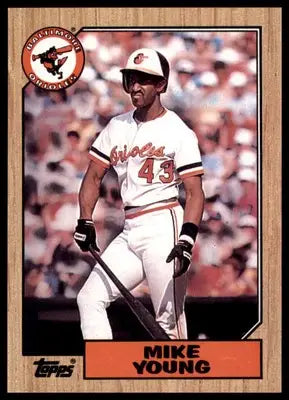 Mike Young 1987 Topps #309 Baltimore Orioles - Baseball Card Single