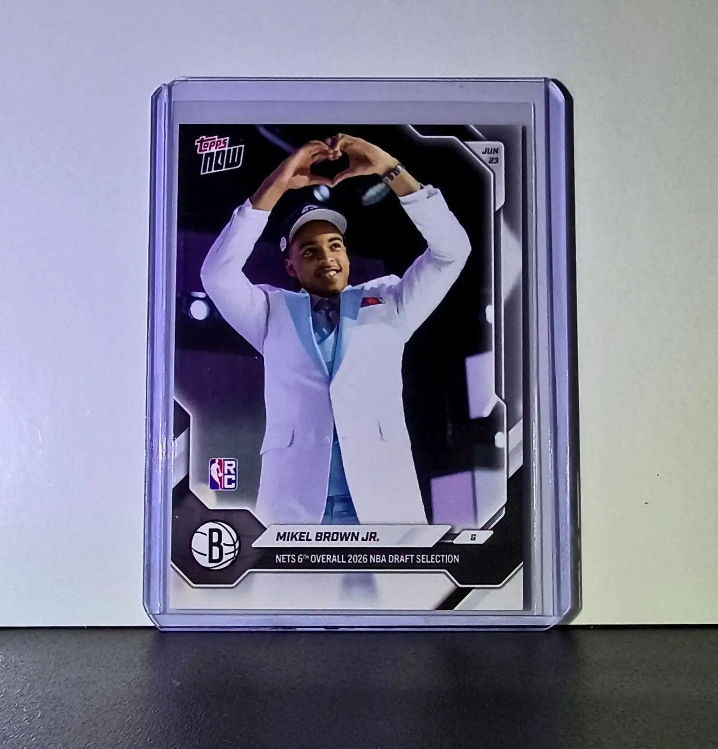 Mikel Brown Jr. Rookie 2026-27 Topps NBA Draft Night #MBRO Card Nets - Basketball Card Single