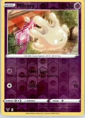 Milcery - SWSH04: Vivid Voltage - 080/185 - Reverse Holo LP - Pokémon Card Single