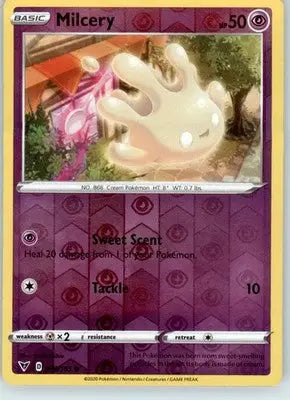 Milcery - SWSH04: Vivid Voltage - 080/185 - Reverse Holo LP - Pokémon Card Single
