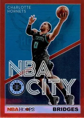 Miles Bridges - 2019-20 Hoops Premium Stock - #16 - NBA City Red Basketball - Basketball Card Single