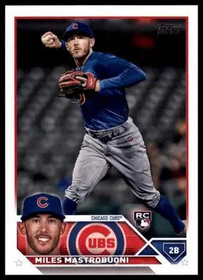 Miles Mastrobuoni Rookie 2023 Topps #592 Chicago Cubs - Baseball Card Single
