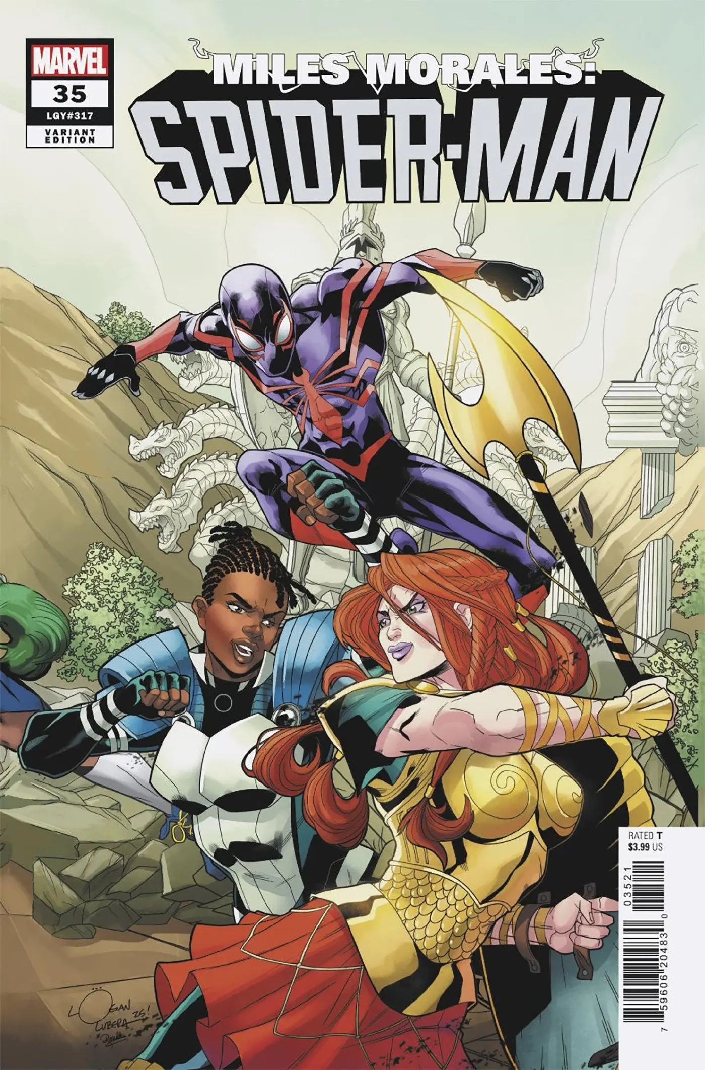 Miles Morales: Spider-Man #35 Logan Lubera 5-Part Connecting Variant - Comic Book