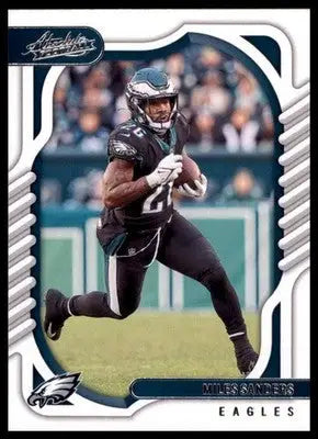 Miles Sanders 2022 Panini Absolute Green #73 Philadelphia Eagles - Football Card Single