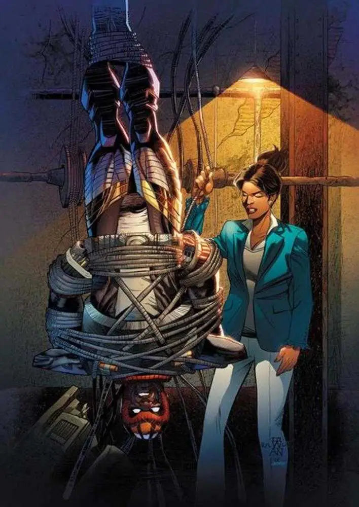 Bound woman with shadow cabinet in Milestone Universe The Shadow Cabinet #3 cover