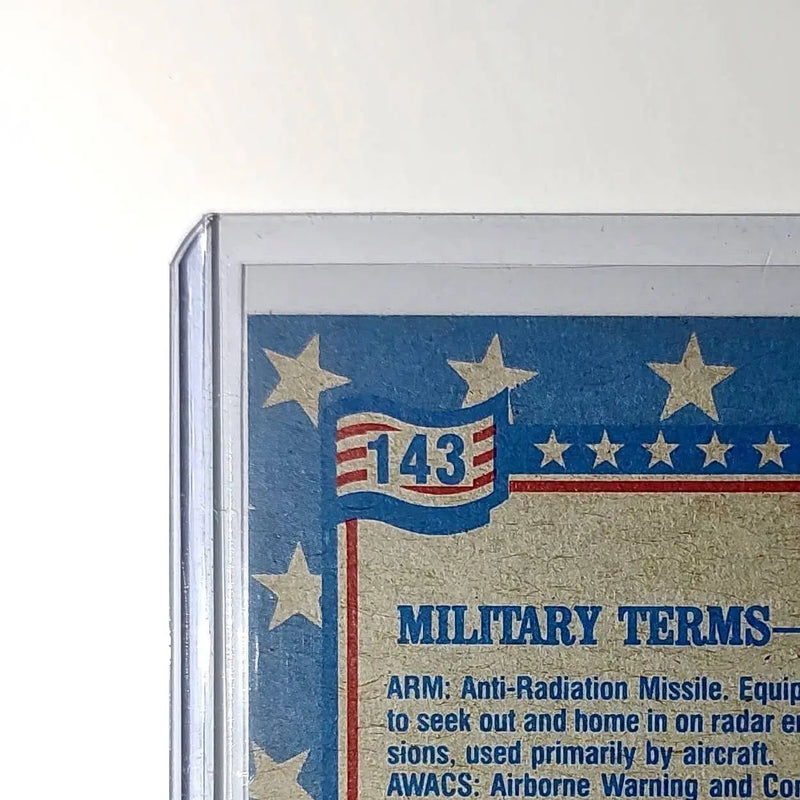 Military Terms – A 1991 Topps Desert Storm #143 Card - Other