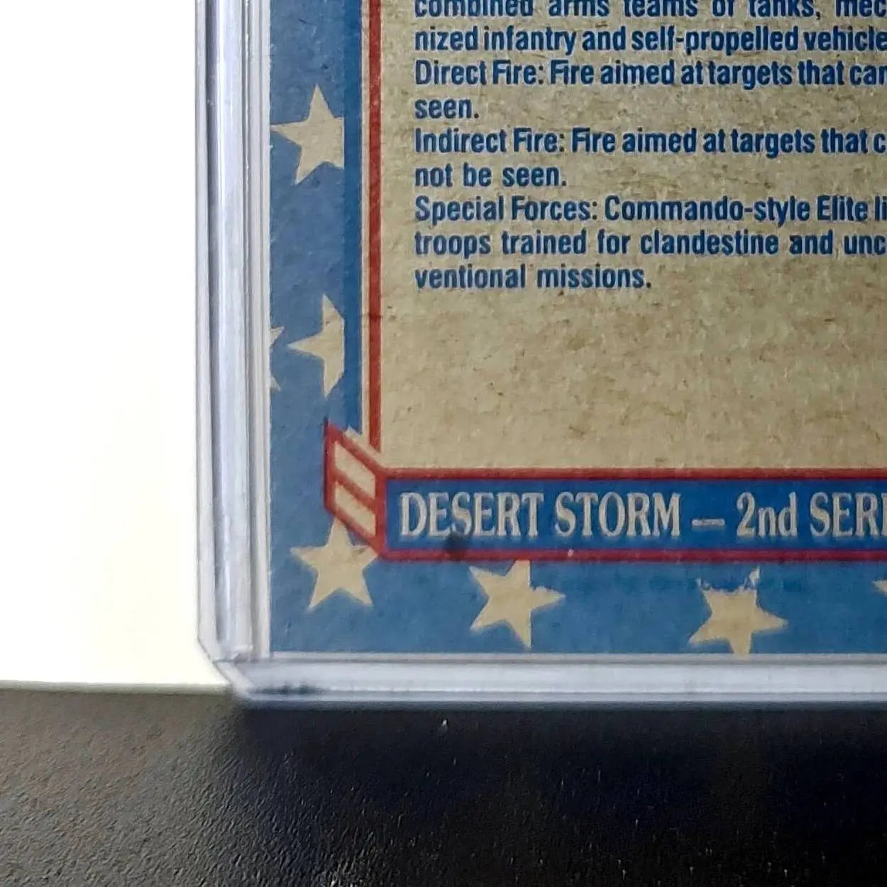 Military Terms – B 1991 Topps Desert Storm #144 Card