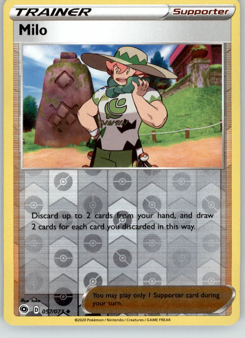 Milo - Champion’s Path - 057/073 - Reverse Holo LP Pokemon - Pokémon Card Single