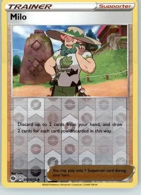 Milo - Champion’s Path - 57/73 - Reverse Holo LP - Pokémon Card Single