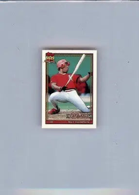Milt Thompson - 1991 Topps Micro - #63 - Baseball - Baseball Card Single