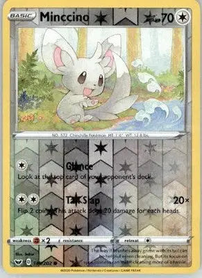 Minccino (145) - SWSH01: Sword & Shield Base Set - 145/202 - Reverse Holo LP - Pokémon Card Single
