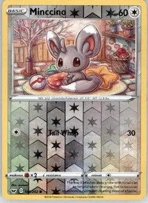 Minccino (146) - SWSH01: Sword & Shield Base Set - 146/202 - Reverse Holo LP - Pokémon Card Single