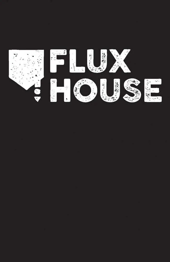 FLUX HOUSE logo in white on dark background for Mind Mgmt Bootleg #1 Cover C Sauvage