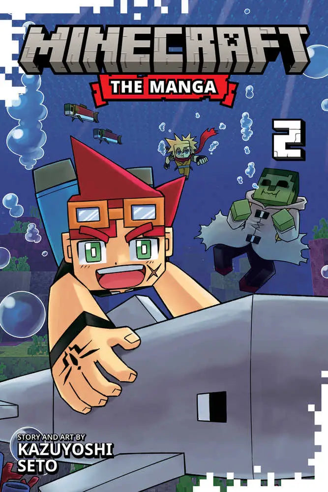 Minecraft manga cover showcasing the Minecraft The Manga Graphic Novel Volume 02 art style