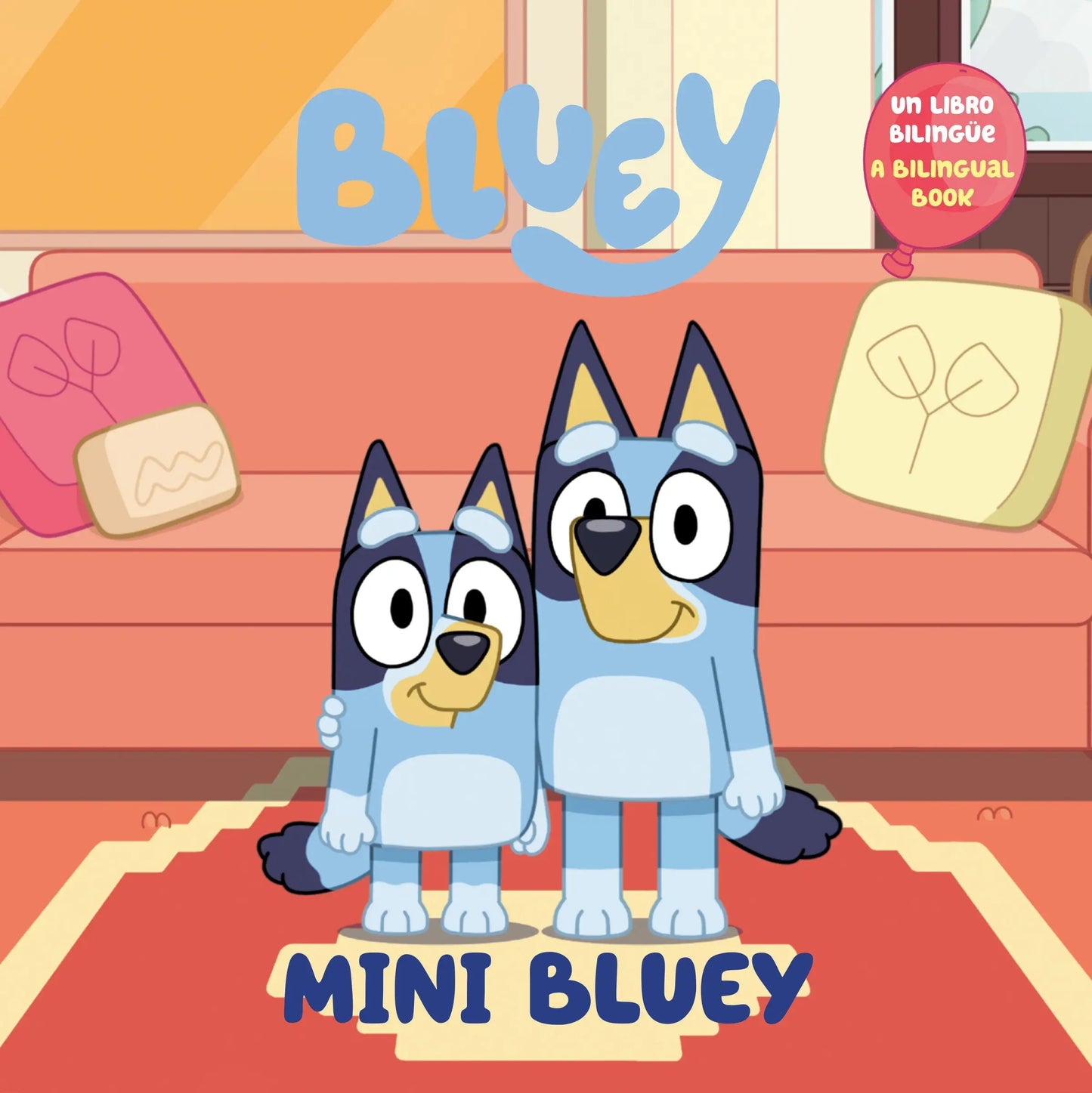 Mini Bluey Bilingual Book Cover featuring Bluey bilingual English-Spanish edition