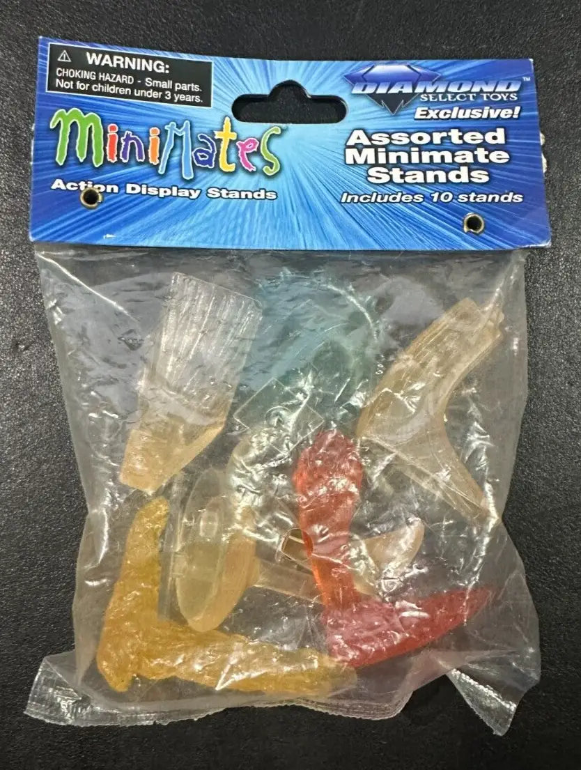 Minimates Action Display Stands Diamond Select x2 Bags of 10 Energy Bases - Action Figure & Toy