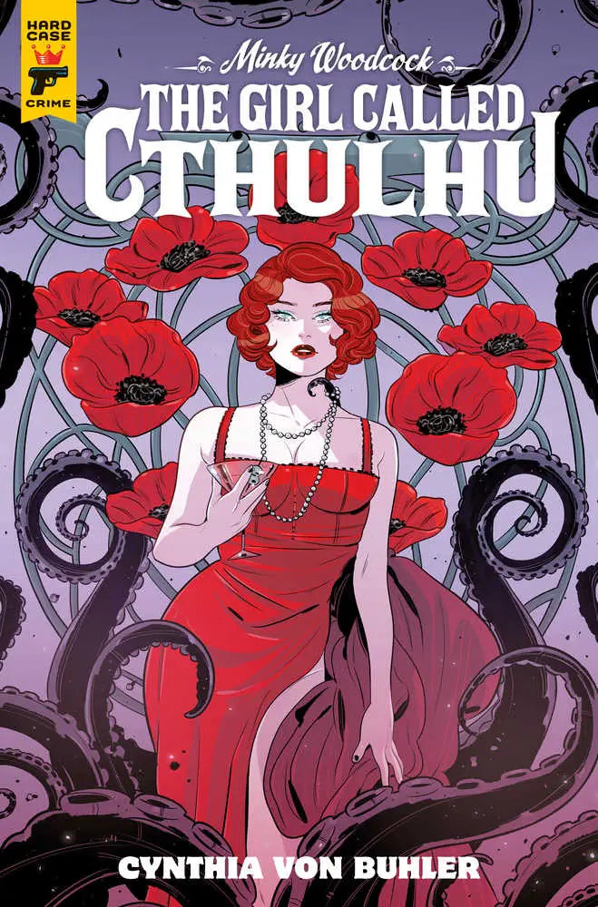 Comic book cover of Minky Woodcock Girl Called Cthulhu #4 featuring Woodcock Girl art