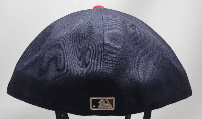 Inside tags of a Minnesota Twins MLB Era 59FIFTY fitted on-field hat cap