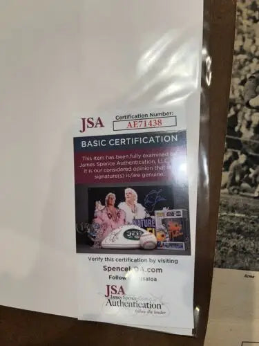 JSA authentication sticker on Minnie Minoso Signed Sport Magazine Page Auto trading cards