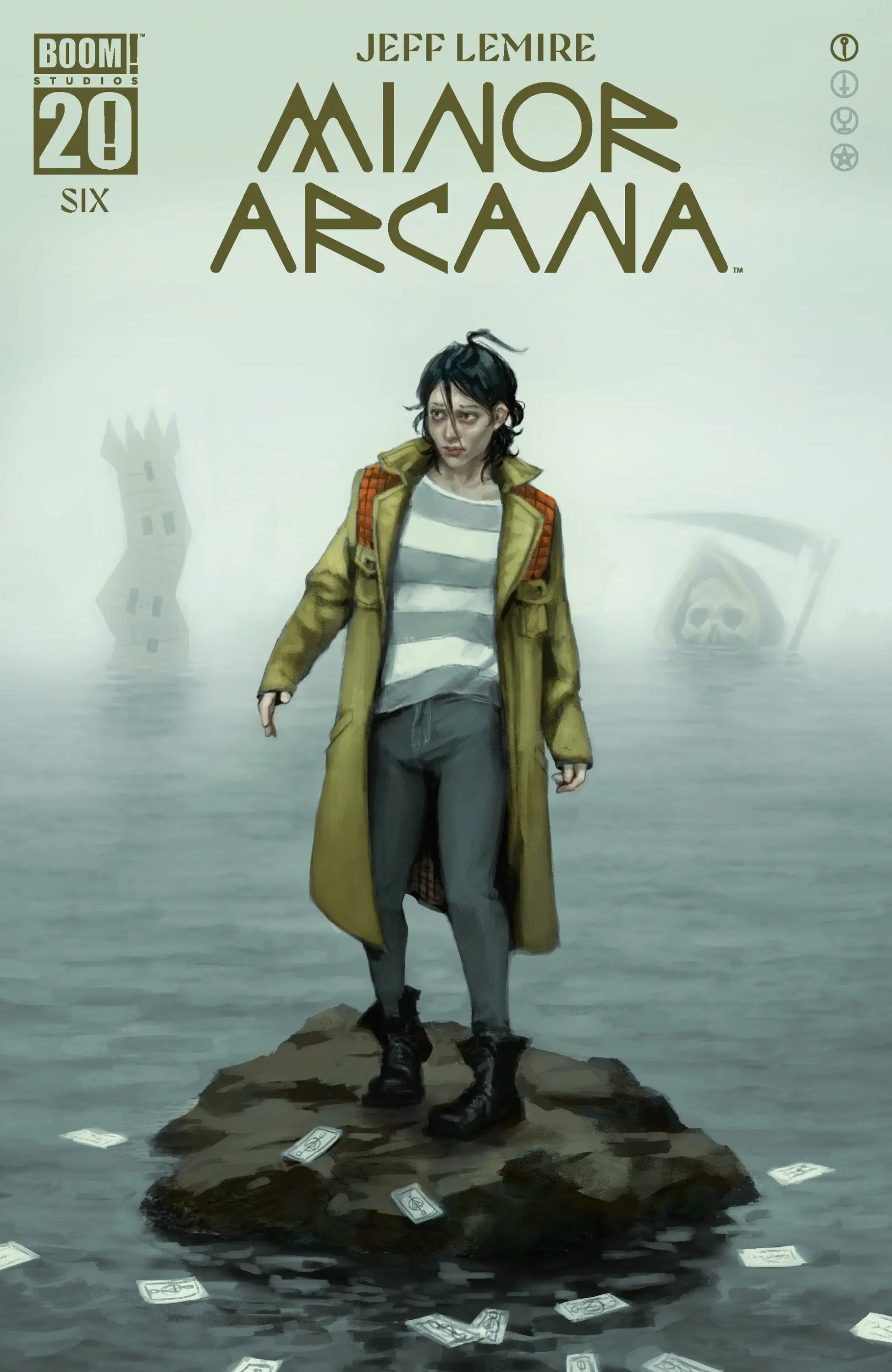 Comic book cover of Minor Arcana #6 C Boom 20th Anniversary Variant Mercado