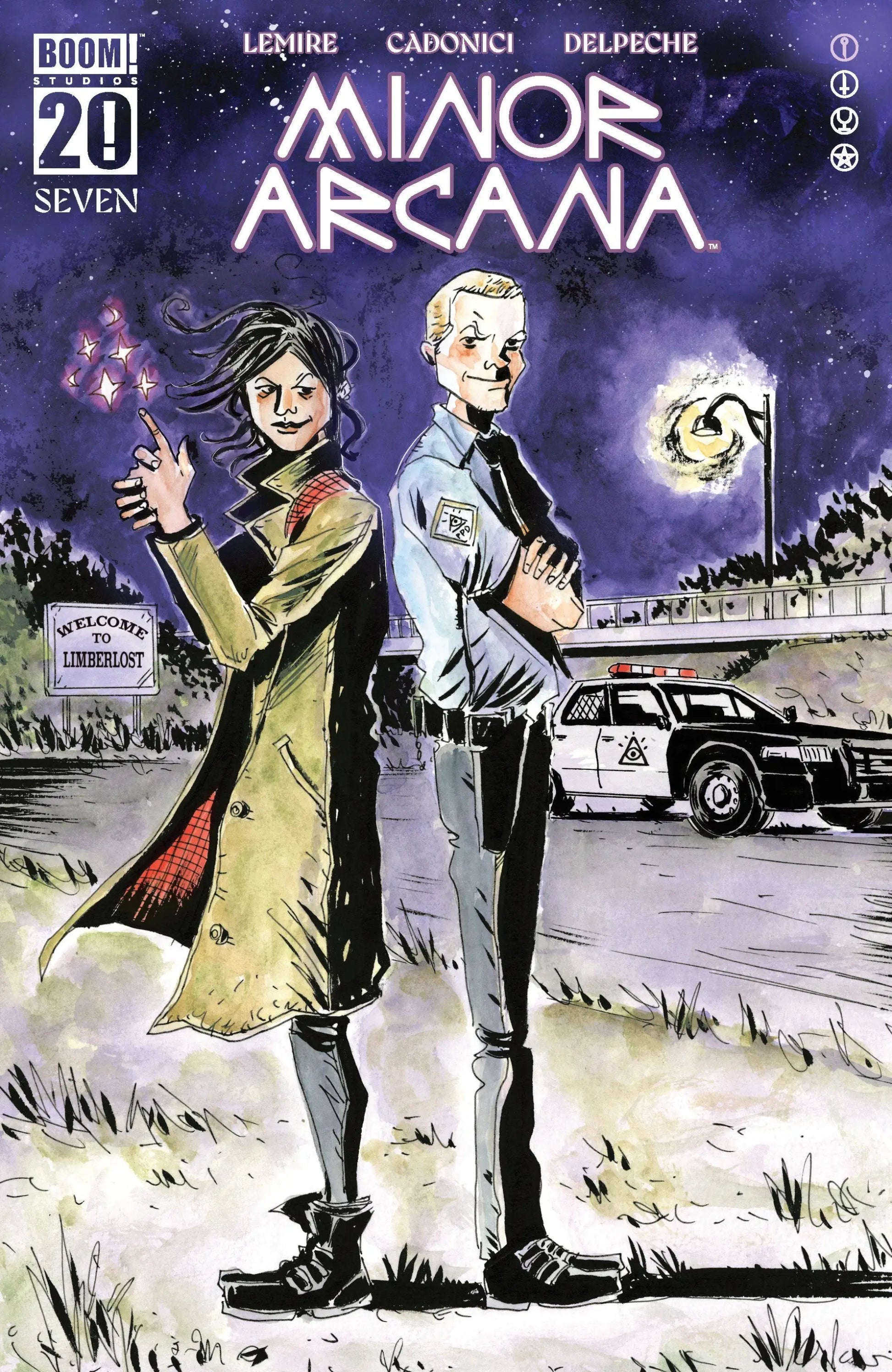 Minor Arcana comic book featuring main dressed Lemire illustration in Minor Arcana series