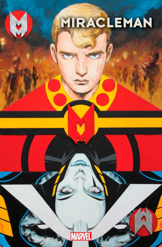 Comic book cover of Miracleman Silver Age #4 with superhero portraits, ideal for trading cards
