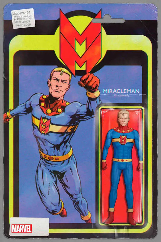 Miracleman Silver Age #4 Christopher Action Figure Variant packaging with collectible artwork