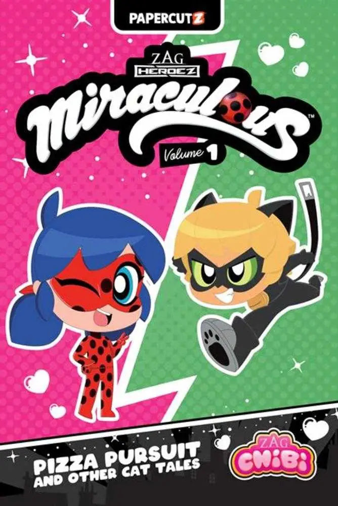 Miraculous Ladybug Chibi TPB Volume 1 Pizza Pursuit featuring Cat Noir and Ladybug art
