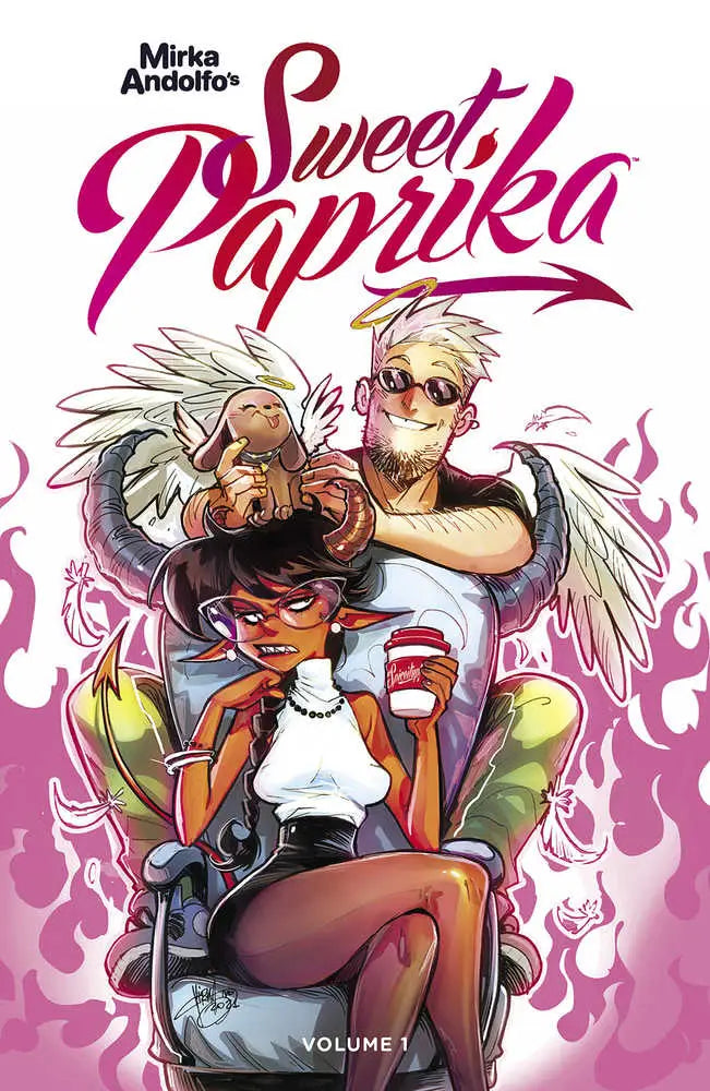 Comic book cover of Mirka Andolfo’s Sweet Paprika with anime characters and wings