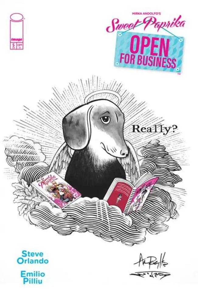 Comic book cover for Mirka Andolfo Sweet Paprika Open For Business #5 variant