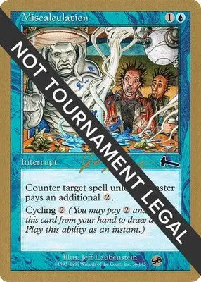 Miscalculation - 2000 Jon Finkel (SB) World Championship Decks - MP Magic - Magic Card Single