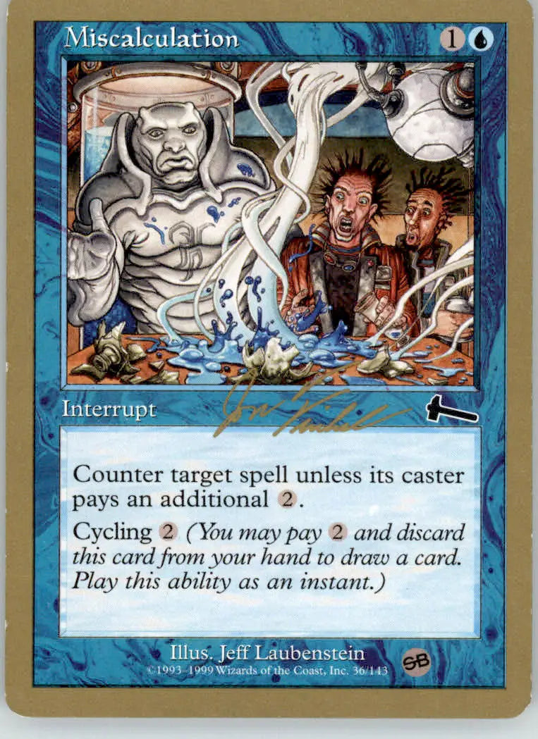 Miscalculation - 2000 Jon Finkel (SB) World Championship Decks - MP Magic - Magic Card Single