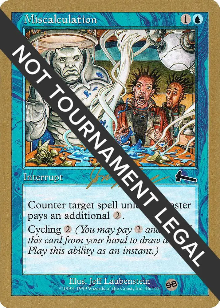 Miscalculation - 2000 Jon Finkel (SB) World Championship Decks - MP Magic - Magic Card Single