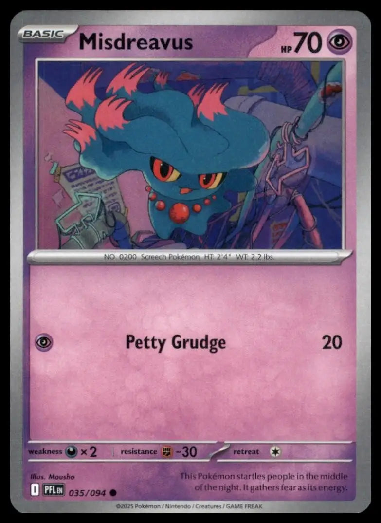 Misdreavus 035/094 Me02: Phantasmal Flames Regular Pokemon - Pokémon Card Single