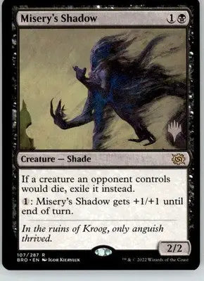 Misery’s Shadow - Promo Pack: The Brothers’ War - 107 - NM Magic: The Gathering - Magic Card Single