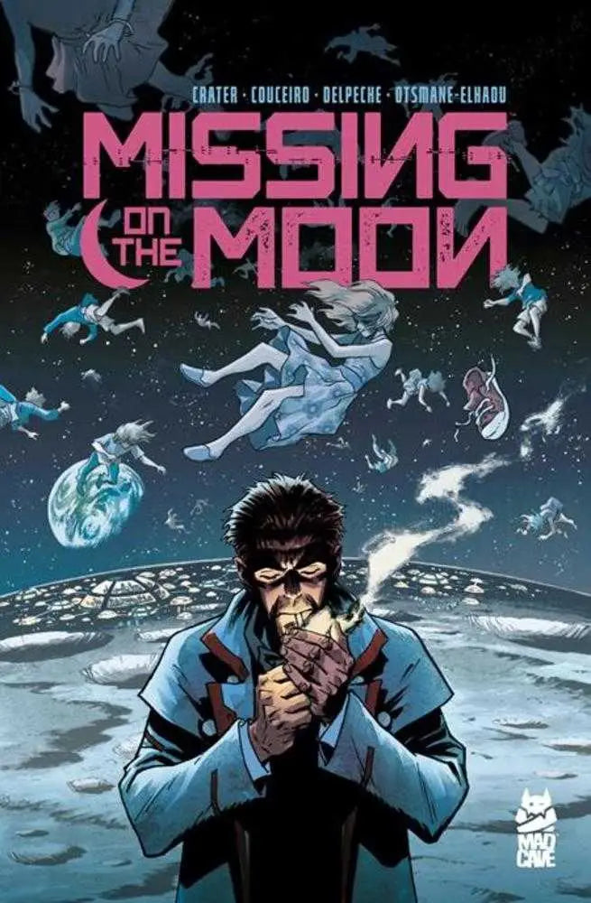 Comic book cover of Missing On The Moon TP featuring Daniel Schwinn artwork