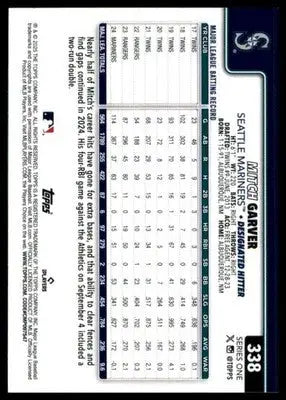 Mitch Garver 2025 Topps #338 Seattle Mariners - Baseball Card Single