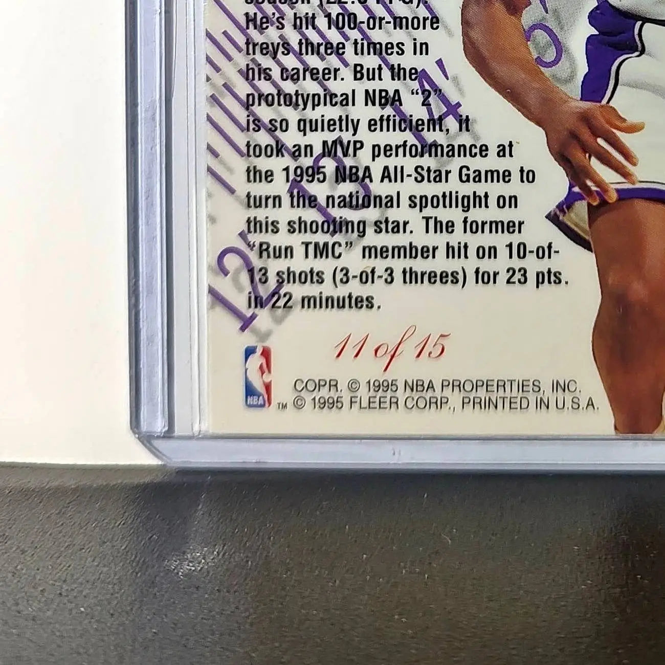 Mitch Richmond 1995-96 Flair NBA #11 Perimeter Power Card - Basketball Card Single