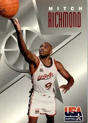 Mitch Richmond - 1996 SkyBox Texaco USA - #9 - Basketball - Basketball Card Single