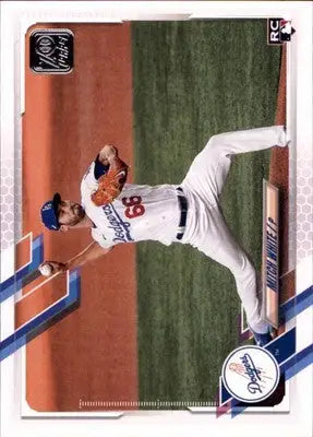 Mitch White Rookie 2021 Topps #270 Los Angeles Dodgers - Baseball Card Single