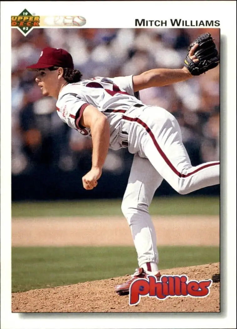 Mitch Williams 1992 Upper Deck MLB #410 Baseball Card Philadelphia Phillies - Baseball Card Single