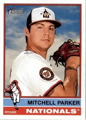 Mitchell Parker - 2025 Topps Heritage - #311 - Baseball - Baseball Card Single