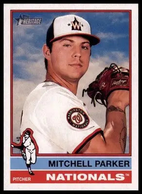 Mitchell Parker 2025 Topps Heritage #311 Washington Nationals - Baseball Card Single