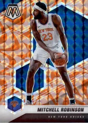 Mitchell Robinson - 2020-21 Panini Mosaic - #178 - Mosaic Reactive Orange - Basketball Card Single