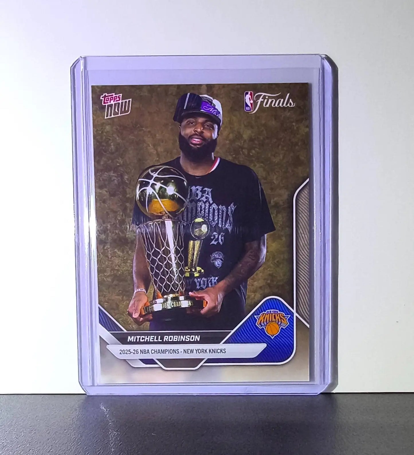 Mitchell Robinson 2026 Topps Now NBA Champions #C8-SP Card New York Knicks - Basketball Card Single