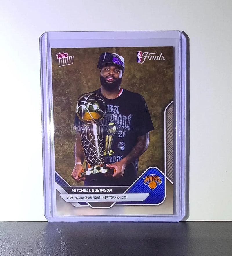 Mitchell Robinson 2026 Topps Now NBA Champions #C8-SP Card New York Knicks - Basketball Card Single