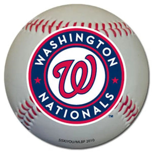 Washington Nationals team logo on MLB Baseball Magnet for car or fridge display