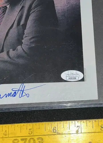 MLB Commissioner Bart Giamatti JSA Auto Magazine Signed 8x8 Photo Rare - Sports Memorabilia
