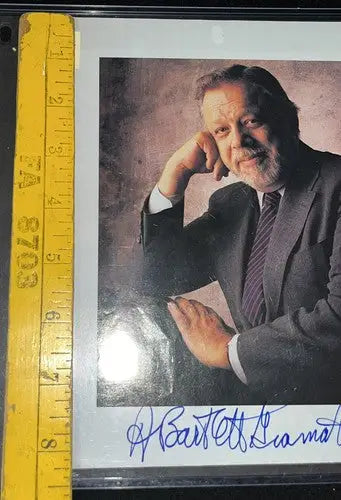 MLB Commissioner Bart Giamatti JSA Auto Magazine Signed 8x8 Photo Rare - Sports Memorabilia